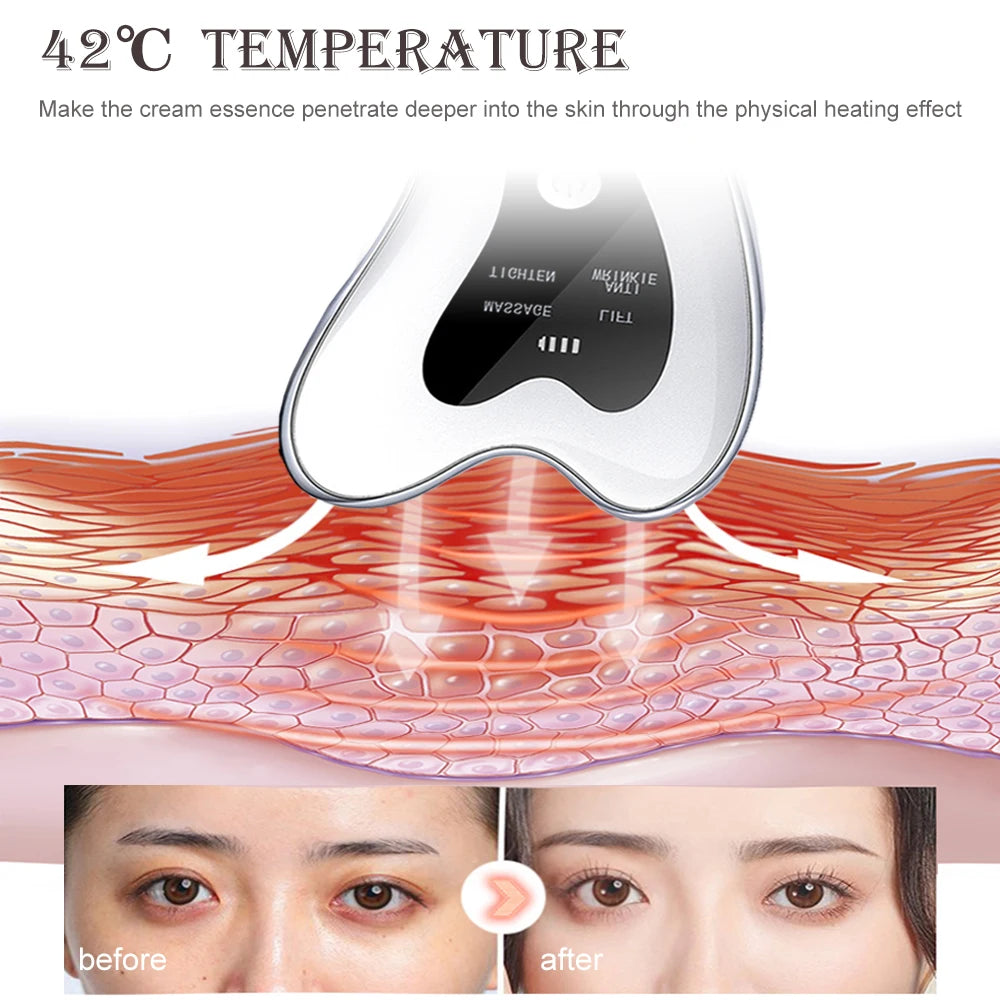 Skin Scraping Electric Face Massager for Lifting, Tightening, and Anti-Wrinkle