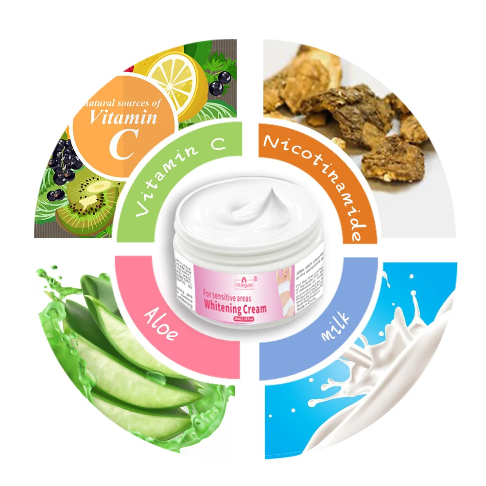 Natureguess Whitening Cream for Body, Underarms, Private Parts - Dark Spot Care