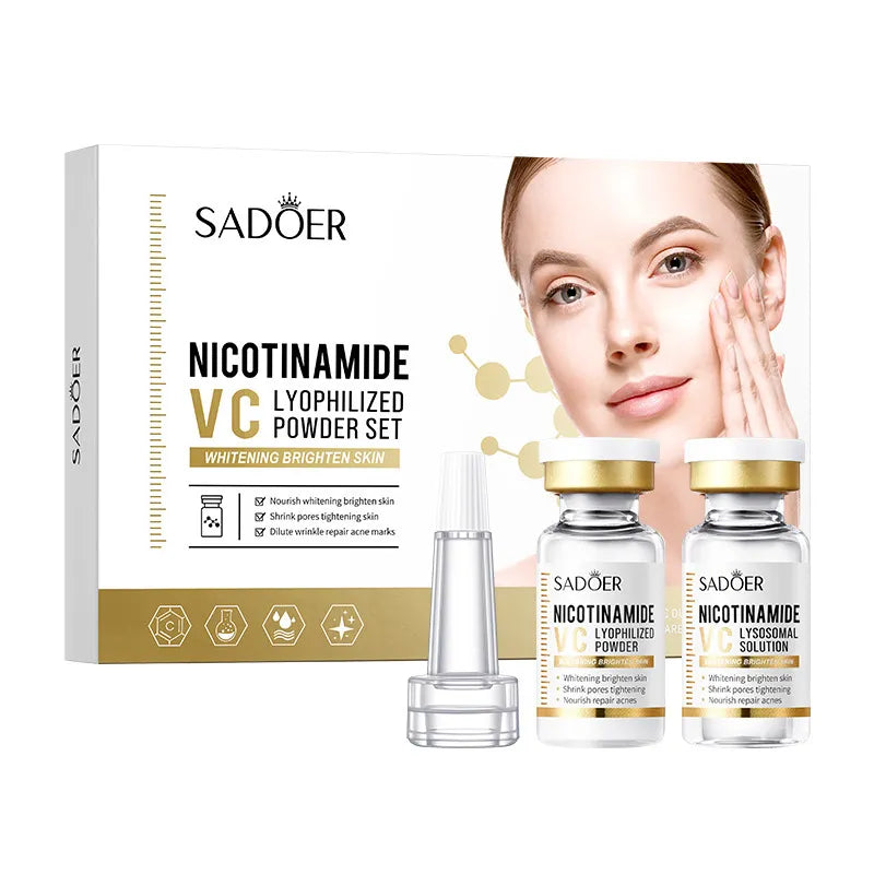 Niacinamide Whitening Serum Set - Pore Shrink, Hydrate, Anti-Aging