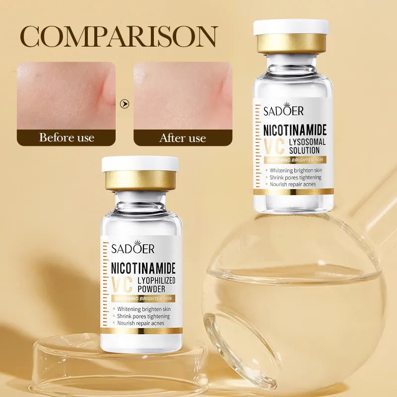 Niacinamide Whitening Serum Set - Pore Shrink, Hydrate, Anti-Aging