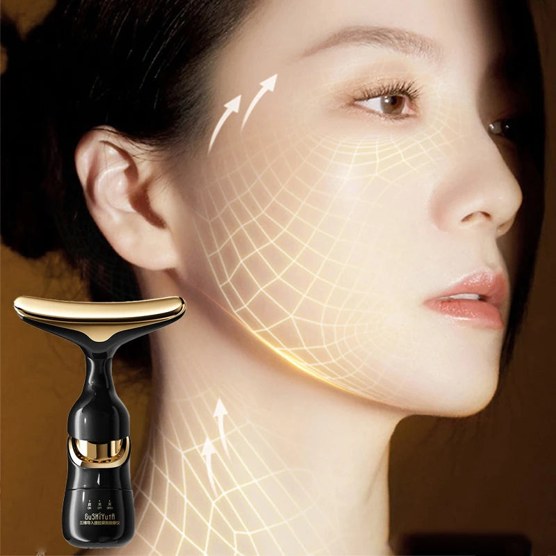 3 In 1 Facial Lifting Device Neck Facial Eye Anti Aging Massager