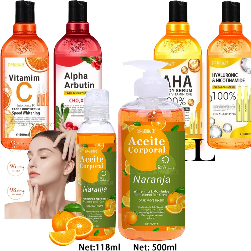 500ML Vitamin C AHA HYALURONIC & NICOTINAMIDE Face Serum