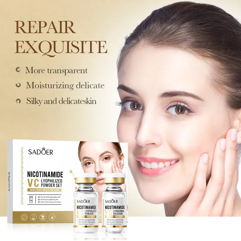 Niacinamide Whitening Serum Set - Pore Shrink, Hydrate, Anti-Aging