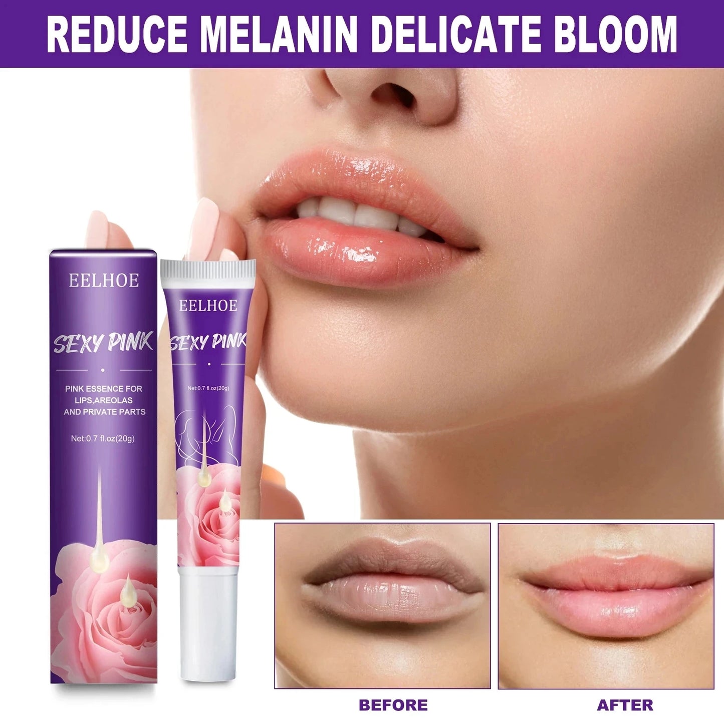 Sexy Pink - Private Whitening Cream: Armpit, Buttock, Nipple Pink Essence