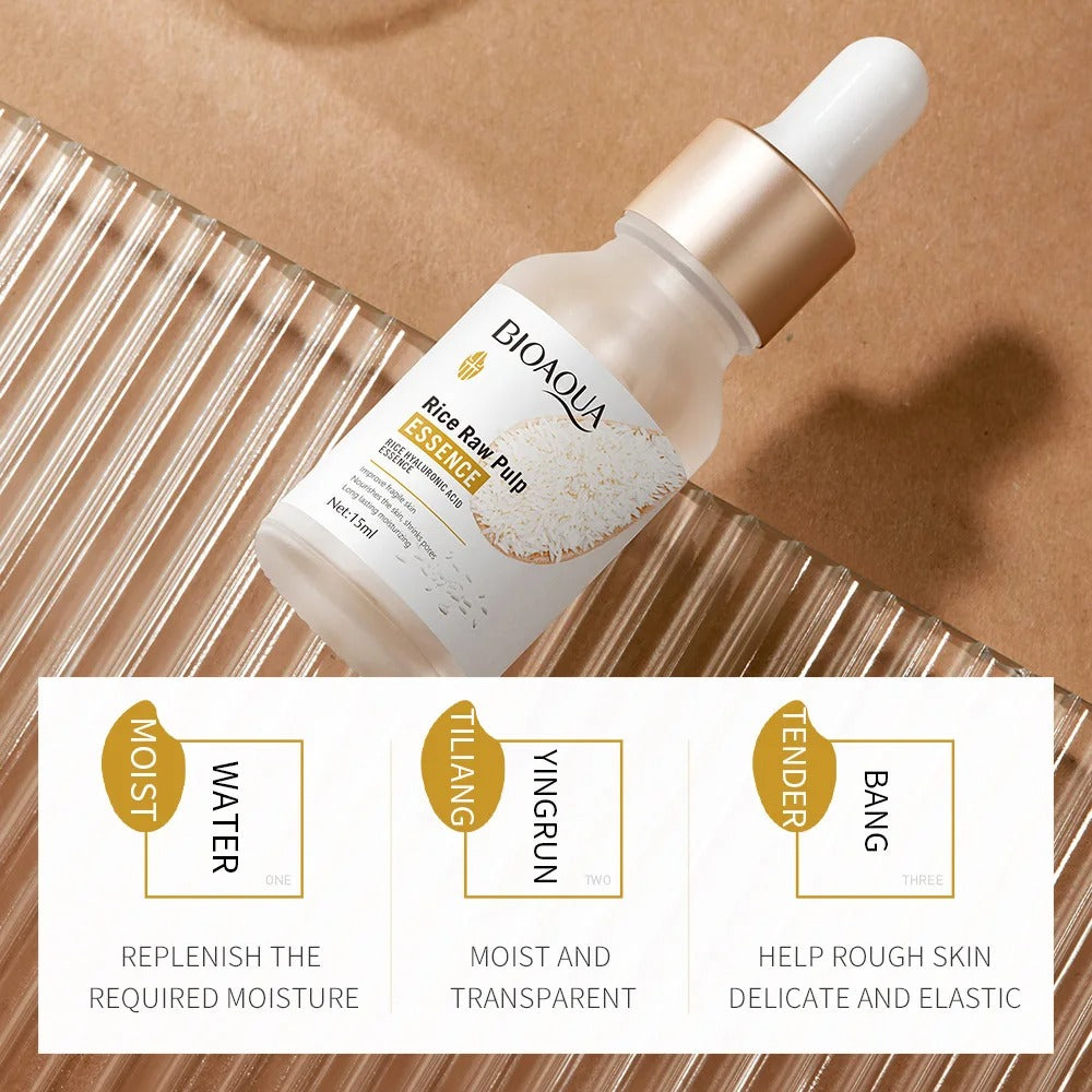 BIOAQUA Rice Serum: Hyaluronic Acid Whitening Care