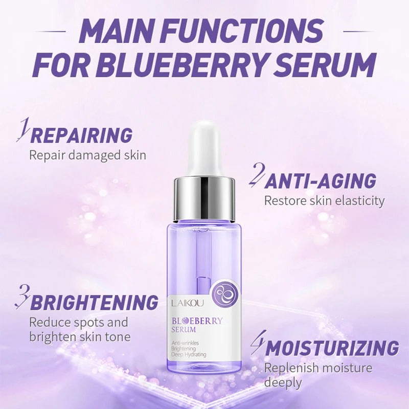 Blueberry Brightening Serum: Anti-Wrinkle & Moisturizing Care, 17ml