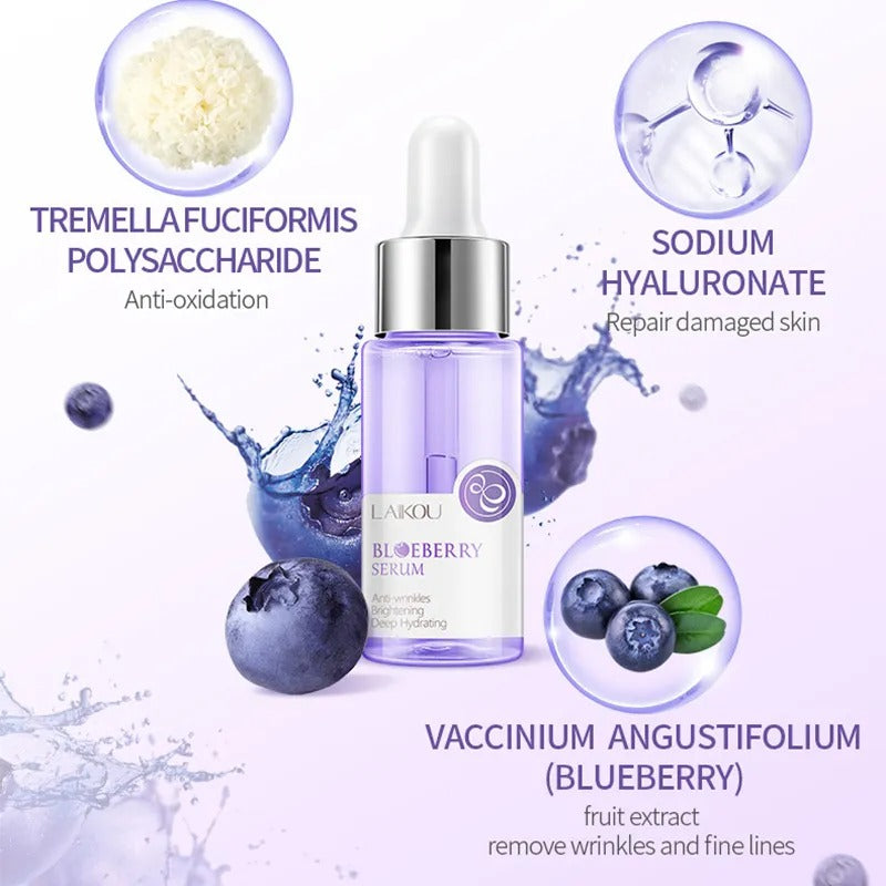 Blueberry Brightening Serum: Anti-Wrinkle & Moisturizing Care, 17ml