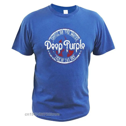 Deep Purple Tshirt Album Machine Head Smoke Song On The Water Tshirt English Rock Band 100% Cotton Basic Camiseta