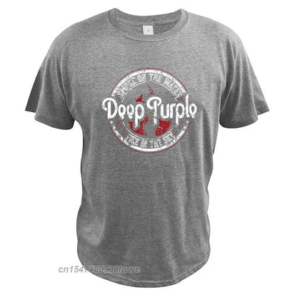 Deep Purple Tshirt Album Machine Head Smoke Song On The Water Tshirt English Rock Band 100% Cotton Basic Camiseta