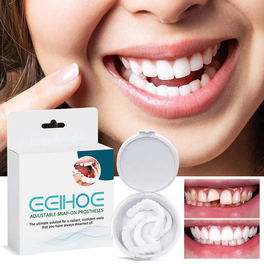 Adjustable Instant Smiling Veneer Denture - Whitening, Natural, Portable Teeth Set