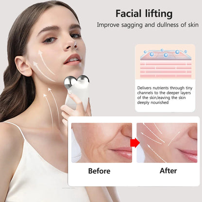 EMS Face Lifting Massager for Wrinkle Removal and Skin Firming