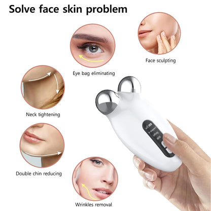 EMS Face Lifting Massager for Wrinkle Removal and Skin Firming