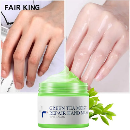 MeiYanQiong Green Tea Water Locking Repair Hand Mask Hand Wax