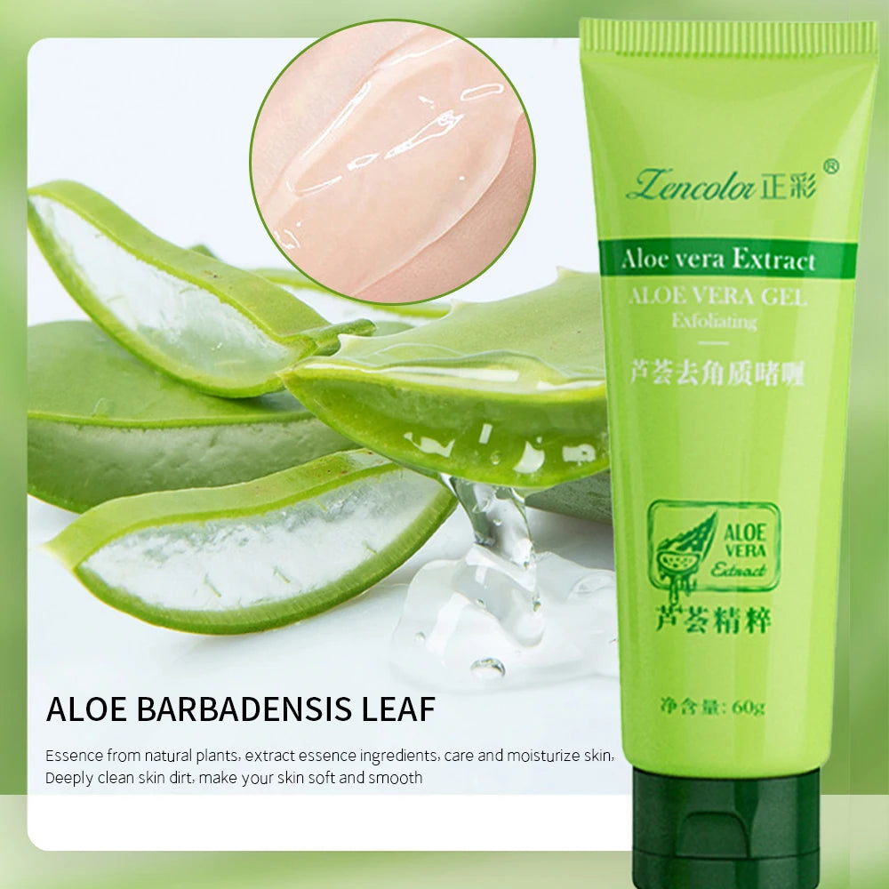 Lencolor Aloe Vera Exfoliating Gel: Whitening Body Moisturizer