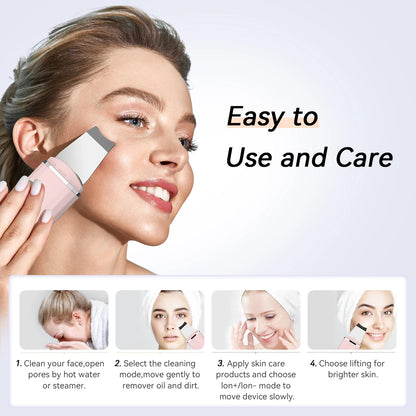 ANLAN Ultrasonic Face Skin Scrubber Lift Machine