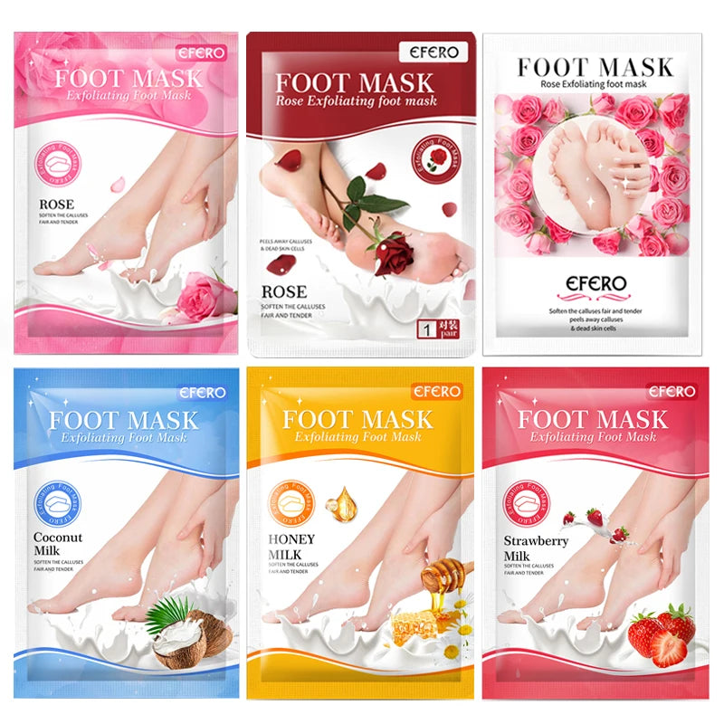 6Pair Feet Exfoliating Foot Mask for Peeling Dead Skin