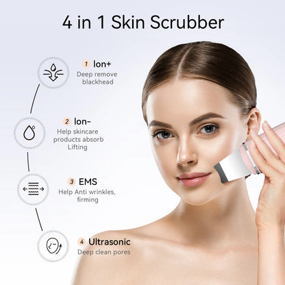 ANLAN Ultrasonic Face Skin Scrubber Lift Machine