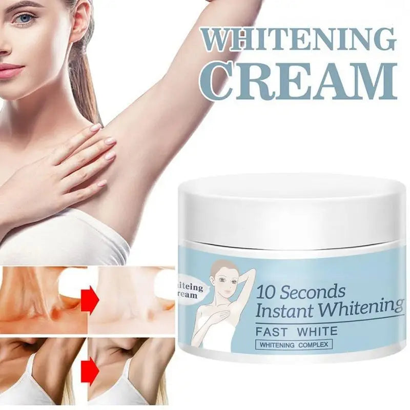 Instant Whitening Cream for Underarms, Legs, Knees, Private Parts - 10 Seconds