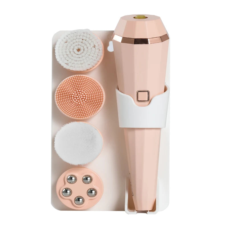 5-in-1 Electric Facial Cleansing Brush for Men and Women