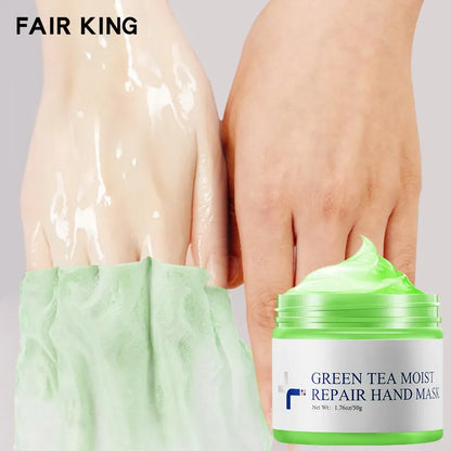 MeiYanQiong Green Tea Water Locking Repair Hand Mask Hand Wax