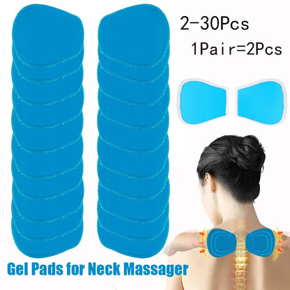 Neck Massager Gel Pads - EMS Accessory Replacement Set of 2-30