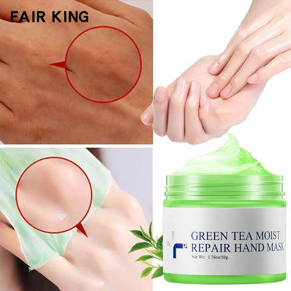 MeiYanQiong Green Tea Water Locking Repair Hand Mask Hand Wax