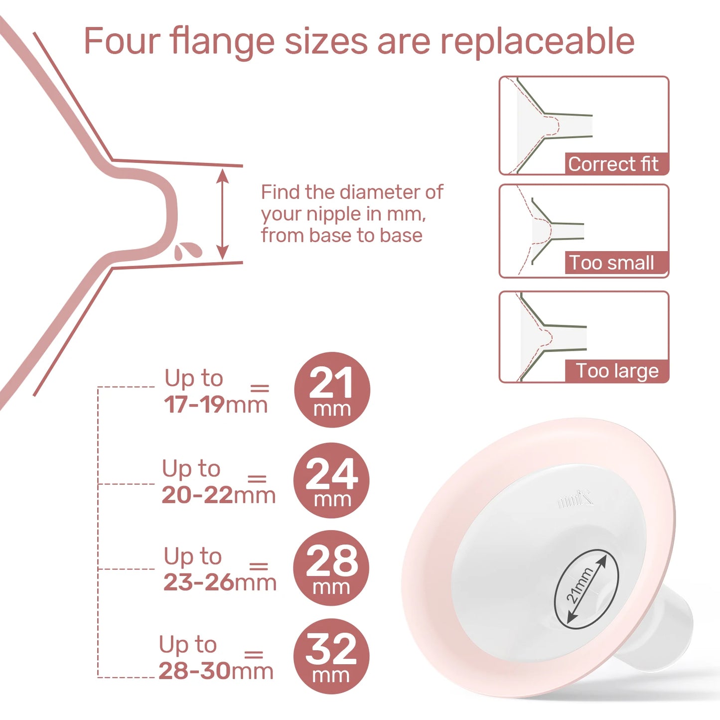 Double Electric Breast Pump - 4 Modes, 9 Levels, 4 Sizes, 10 Storage Bags