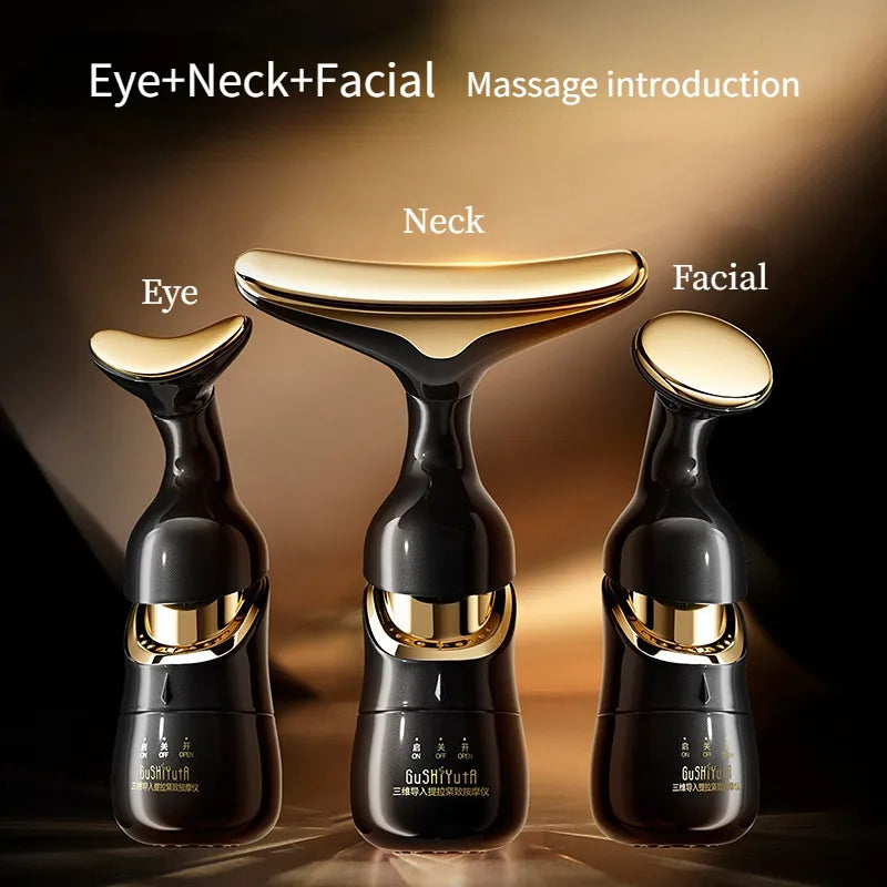 3 In 1 Facial Lifting Device Neck Facial Eye Anti Aging Massager