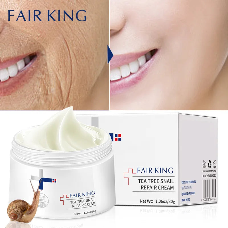 Snail Mucin Face Cream for Anti-Wrinkle, Whitening with Hyaluronic Moisturizing Anti-aging Serum